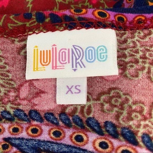 LuLaRoe Irma Paisley Print Tunic Top XS - Picture 7 of 8